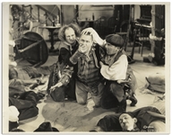 10" x 8" Glossy Photo From the 1935 Three Stooges Film "Horses Collars" -- Very Good Condition