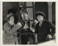 10" x 8" Glossy Photo From the 1936 Three Stooges Film "Ants in the Pantry" -- Very Good Condition