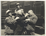 10" x 8" Matte Photo From the 1936 Three Stooges Film "A Pain in the Pullman" -- Very Good Plus Condition