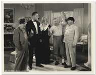 10" x 8" Glossy Photo From the 1936 Three Stooges Film "Movie Maniacs" -- Very Good Plus Condition