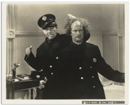 10" x 8" Glossy Photo From the 1936 Three Stooges Film "False Alarms" -- Very Good Plus Condition