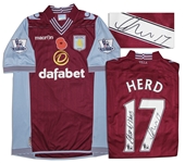 Aston Villa Jersey Worn & Signed By Chris Herd, #17