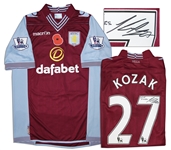 Aston Villa Jersey Worn & Signed By Libor Kozak, #27