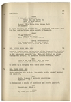 Moe Howard's 28pp. Script Dated October 1949 for The Three Stooges Film ''A Snitch in Time'' -- Paper Loss to Front Cover, Else Very Good Condition