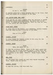Moe Howard's 25pp. Script Dated May 1950 for The Stooges Film ''Don't Throw That Knife'', Working Title ''Noncensus Takers'' -- With Extra Page of Script Revisions & Call Sheet -- Very Good Plus