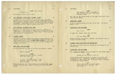 Moe Howard's 21pp. Script Dated October 1951 for The Three Stooges Film ''Corny Casanovas'', Working Title ''One Won'' -- With Annotations in Moe's Hand -- Very Good Condition