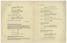 Moe Howard's 23pp. Script Dated December 1951 for The Three Stooges Film ''Up in Daisy's Penthouse'' -- Near Fine Condition