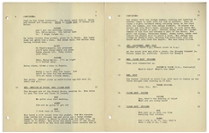 Moe Howard's 23pp. Script Dated December 1951 for The Three Stooges Film ''Up in Daisy's Penthouse'' -- Near Fine Condition