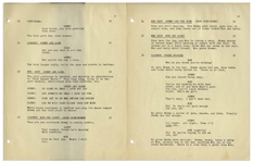 Moe Howard's 21pp. Script Dated April 1952 for The Three Stooges Film ''Cuckoo on a Choo Choo'', Working Title ''A Train Called Schmow'' -- Signed by Moe on Cover -- Mild Dampstaining, Else Near Fine