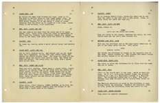 Moe Howard's 15pp. ''Final Draft'' Script Dated May 1952 for The Three Stooges Film ''Loose Loot'' -- Signed by Moe on Cover, ''Moe Howard'' -- With Additional Shot List Page -- Very Good Plus