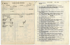 Moe Howard's 25pp. Script for the Stooges 1952 Film ''Three Dark Horses'' -- Signed by Moe on Cover & With His Edits, Some Signed -- Plus 12pp. of Script Changes, Call Sheets, Shot Lists -- Very Good