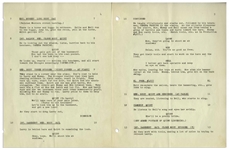Moe Howard's 10pp. Script Dated April 1953 for The Three Stooges Film ''Pals and Gals'', Working Title ''Cuckoo Westerners'' -- Moe's Notes on Back Cover -- With Extra 2pp. Shot List -- Very Good
