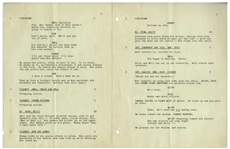 Moe Howard's 10pp. Script Dated April 1953 for The Three Stooges Film ''Pals and Gals'', Working Title ''Cuckoo Westerners'' -- Moe's Notes on Back Cover -- With Extra 2pp. Shot List -- Very Good