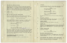 Moe Howard's 22pp. Script Dated May 1953 for The Three Stooges Film ''Spooks!'' -- With Annotations in Moe's Hand Including His Signatures, & Additional 2pp. Shot List & Call Sheet -- Very Good