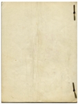 Moe Howard's 22pp. Script Dated May 1953 for The Three Stooges Film ''Spooks!'' -- With Annotations in Moe's Hand Including His Signatures, & Additional 2pp. Shot List & Call Sheet -- Very Good