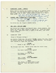 Moe Howard's 22pp. Script Dated June 1953 for The Three Stooges Film ''Pardon My Backfire'' -- With Annotations in Moe's Hand Including His Signatures & Extra 2pp. Shot List -- Very Good Condition