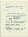 Moe Howard's 22pp. Script Dated June 1953 for The Three Stooges Film ''Pardon My Backfire'' -- With Annotations in Moe's Hand Including His Signatures & Extra 2pp. Shot List -- Very Good Condition