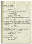Moe Howard's 22pp. Script Dated June 1953 for The Three Stooges Film ''Pardon My Backfire'' -- With Annotations in Moe's Hand Including His Signatures & Extra 2pp. Shot List -- Very Good Condition