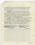 Moe Howard Lot of Two 7pp. Contracts From March 1958, Allowing Norman Maurer to Produce Three Stooges Movies -- Maurer's Copy Additionally Initialed by Moe Throughout -- 8.5'' x 11'', Both Near Fine