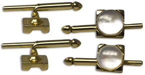 Moe Howard's Honorary Police Badges & Pins -- Includes 4 Badge Pins Including Ones for Nashville & Atlantic City; 4 Cufflinks; 1 Pendant; 1 Gold Heart-Shaped Pin From the Variety Club -- Very Good