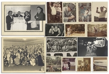 Amazing Trove of 100 Personal Moe Howard Photos -- Family Photos Including His Daughter's Wedding & Three Stooges Photos From the Joe DeRita Era -- Most 5 x 3.5 With Several 8 x 10 -- Very Good