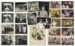 Amazing Trove of 100 Personal Moe Howard Photos -- Family Photos Including His Daughter's Wedding & Three Stooges Photos From the Joe DeRita Era -- Most 5 x 3.5 With Several 8 x 10 -- Very Good