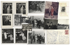 Amazing Trove of 100 Personal Moe Howard Photos -- Family Photos Including His Daughter's Wedding & Three Stooges Photos From the Joe DeRita Era -- Most 5 x 3.5 With Several 8 x 10 -- Very Good