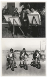Moe Howard's Lot of 100 Glossy 10'' x 8'' Photos of the Three Stooges With Curly Joe -- From Their Films, Appearances, Some Candid -- Some Trimmed & Glued to Paper, Overall Very Good