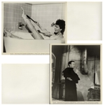 Moe Howard's Lot of 100 Glossy Photos During the Curly Joe Era -- Most From Their Films, Some of Three Stooges Appearances, Etc. -- 93 Measure 10 x 8, Six 7 x 9, One 9 x 8 -- Very Good