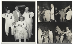 Moe Howard's Lot of 100 Photos From the Curly Joe Era -- Some Candid, Some From Three Stooges Films & Appearances, Cartoon Characters, Etc. -- 10'' x 8'' Except for a Few -- Very Good Plus
