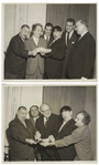 Moe Howard's Lot of 100 Photos From the Curly Joe Era -- Some Candid, Some From Three Stooges Films & Appearances, Cartoon Characters, Etc. -- 10'' x 8'' Except for a Few -- Very Good Plus