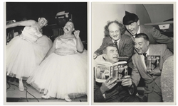Moe Howard's Lot of 100 Photos From the Curly Joe Era -- Some Candid, Some From Three Stooges Films & Appearances, Cartoon Characters, Etc. -- 10'' x 8'' Except for a Few -- Very Good Plus