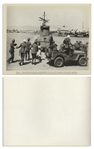 Moe Howard's Lot of 100 Photos From the Curly Joe Era -- Some Candid, Some From Three Stooges Films & Appearances, Cartoon Characters, Etc. -- 10'' x 8'' Except for a Few -- Very Good Plus