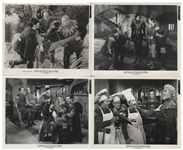 Moe Howard's Lot of 100 Glossy 10'' x 8'' Photos of the Three Stooges With Curly Joe -- Most All From Their Films, a Few From Appearances -- Very Good Plus