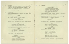 Moe Howard's 118pp. Script for the Feature ''The Three Stooges Meet Hercules'' -- First Estimating Draft Dated March 1961 -- Stain on Cover, Else Very Good Condition