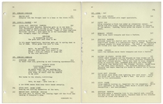 Moe Howard's 118pp. Script for the Feature ''The Three Stooges Meet Hercules'' -- First Estimating Draft Dated March 1961 -- Stain on Cover, Else Very Good Condition
