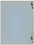 Moe Howard's 118pp. Script for the Feature ''The Three Stooges Meet Hercules'' -- First Estimating Draft Dated March 1961 -- Stain on Cover, Else Very Good Condition