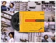Moe Howards Kodachrome Super 8 Home Movie Film Reel -- Labeled in Part Hong Kong, With Postmark From April 1966 -- Run-Time Approx. 3:30 Minutes, Clip of Film Online at NateDSanders.com