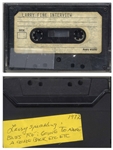 Lot of 7 Cassette Tapes, Mostly Interviews From the 1970s With One From the Mike Douglas Show, One Labeled ''Curly Moe Voices / Stooge Comedy (Sound)'', Moe Giving a Speech in Boston -- Very Good
