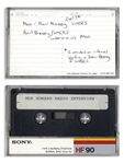 Lot of 7 Cassette Tapes, Mostly Interviews From the 1970s With One From the Mike Douglas Show, One Labeled ''Curly Moe Voices / Stooge Comedy (Sound)'', Moe Giving a Speech in Boston -- Very Good
