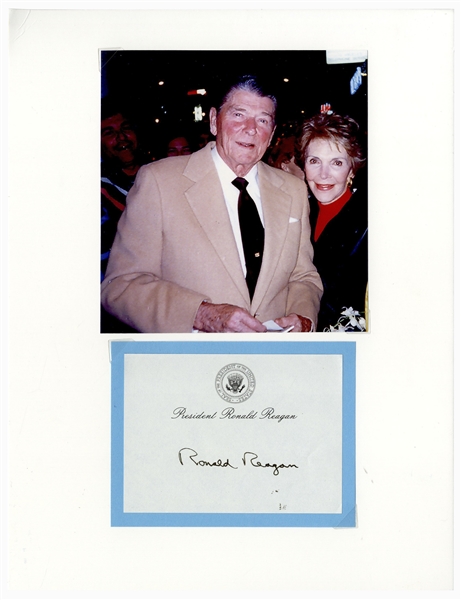Ronald Reagan Signed Presidential Post-It