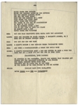 Moe Howard's 6pp. Script for the Comedic Sketch ''We're Three Bum Vivants'', With Shemp, Circa Early 1950s -- Annotated by Moe -- Pages Stapled at Side Measure 8.5'' x 11'' -- Very Good Condition