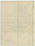 Moe Howard's 6pp. Script for the Comedic Sketch ''We're Three Bum Vivants'', With Shemp, Circa Early 1950s -- Annotated by Moe -- Pages Stapled at Side Measure 8.5'' x 11'' -- Very Good Condition