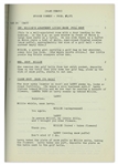 Moe Howard's 21pp. Script Dated December 1951 for the Stooges Film ''He Cooked His Goose'' -- With Drawing on Title Page & Notes by Moe on Cover Including Address of ''Baldy View'', Where Curly Died