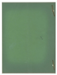 Moe Howard's 21pp. Script Dated December 1951 for the Stooges Film ''He Cooked His Goose'' -- With Drawing on Title Page & Notes by Moe on Cover Including Address of ''Baldy View'', Where Curly Died