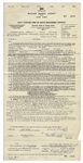 Two January 1959 Contracts Signed by Moe Howard -- Contracts for Three Stooges Performances -- Documents Measure 8.5'' x 14'' & 8.5'' x 17'', Very Good