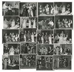 Lot of Twenty 10" x 8" Glossy Photos, From Various Three Stooges Films: 11 From "Knutzy Knights", 7 From "Scotched in Scotland", 1 From "Gents in a Jam" & 1 From "Shot in the Frontier" -- Very Good