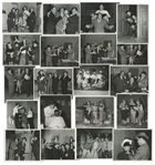 Lot of Twenty 10" x 8" Glossy Photos From Various Three Stooges Films: 11 From "Blunder Boys", 4 From "Fling in the Ring", 3 From "Dont Throw That Knife" & 2 From "Scotched in Scotland" -- Very Good