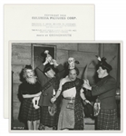 Lot of Twenty 10 x 8 Glossy Photos From Various Three Stooges Films: 11 From Blunder Boys, 4 From Fling in the Ring, 3 From Don't Throw That Knife & 2 From Scotched in Scotland -- Very Good