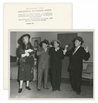 Lot of Twenty 10 x 8 Glossy Photos From Various Three Stooges Films: 11 From Blunder Boys, 4 From Fling in the Ring, 3 From Don't Throw That Knife & 2 From Scotched in Scotland -- Very Good